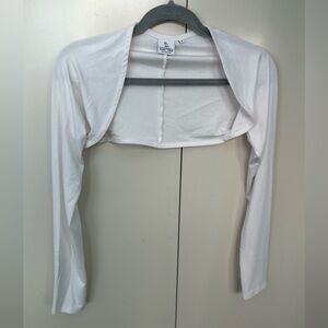 OVO White Long Sleeve Shrug